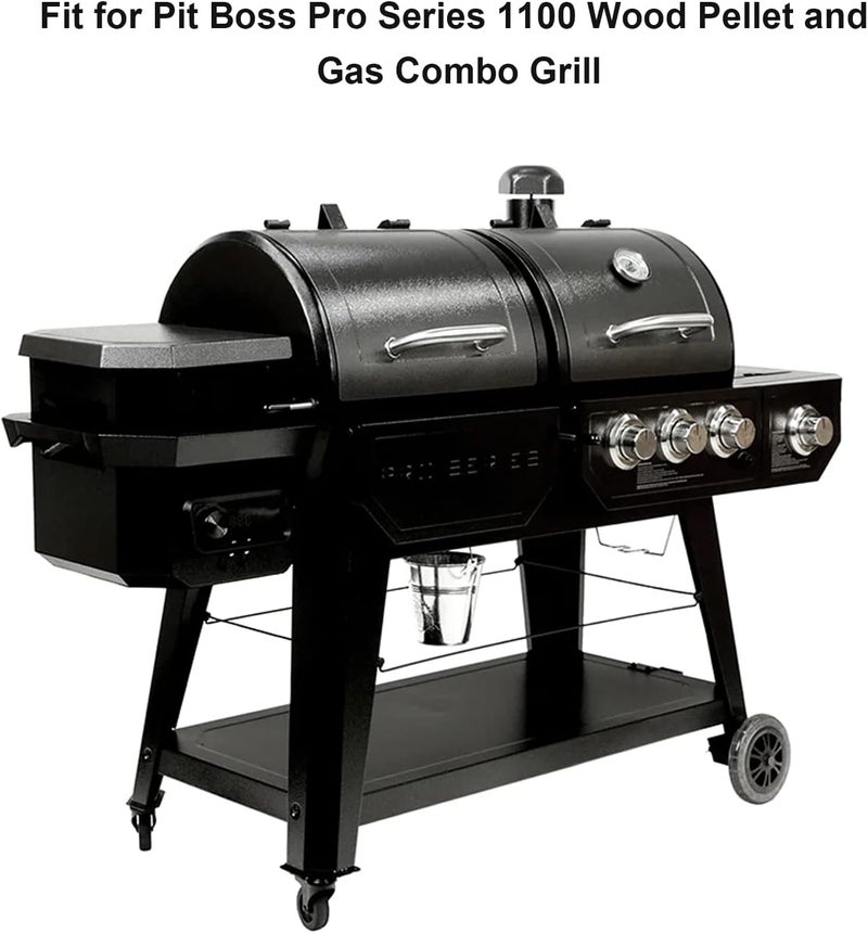 Utheer Grill Parts for Pit Boss Pro Series 1100 Wood Pellet & Gas Combo, Stainless Steel Burner Tube, Heat Plate Shield, Heavy Duty Grill Replacement Parts - Image 2